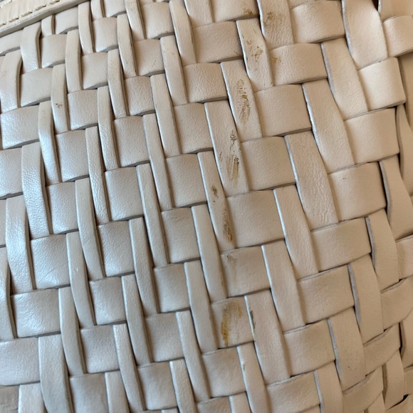 Cole Haan purse - beautiful white woven leather - Picture 3 of 7